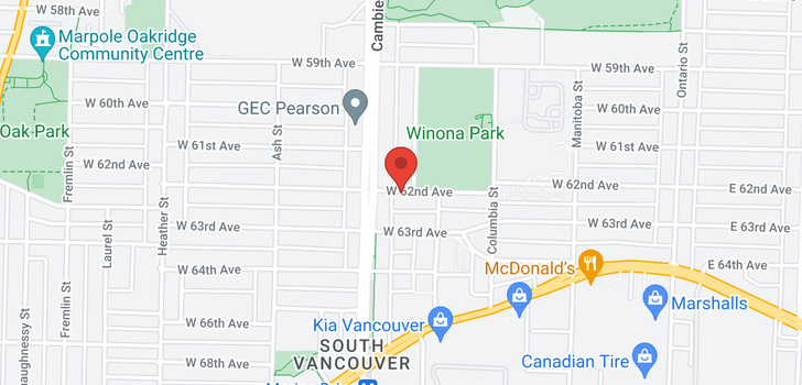 map of 487 W 63RD AVENUE